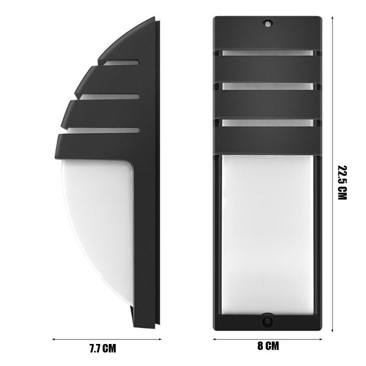 Waterproof LED Outdoor Wall Light with Radar Motion Sensor