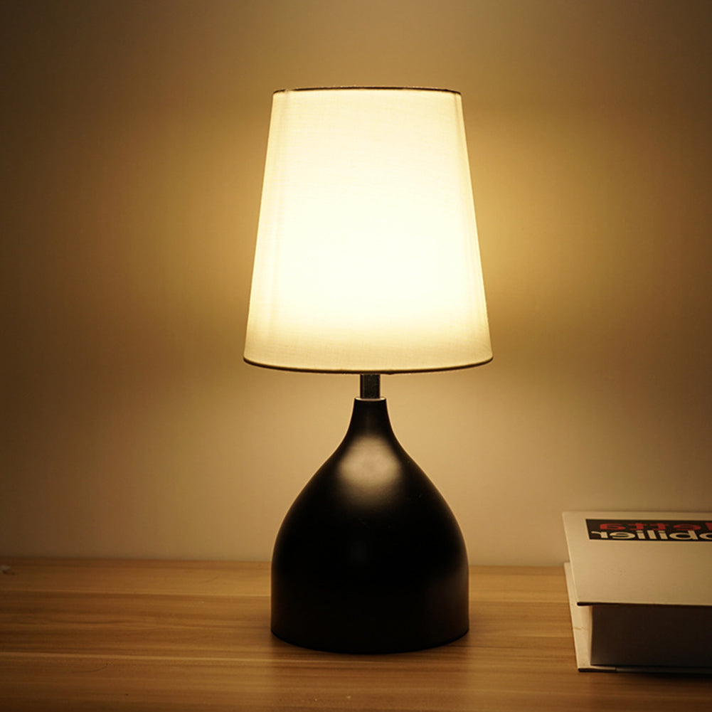 Modern Solid Wood LED Table Lamp with Adjustable Warm Light