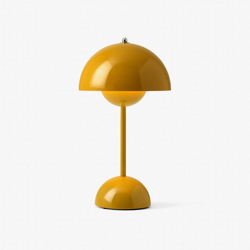 Rechargeable Mushroom Table Lamp with Touch Control - Minimalist Design