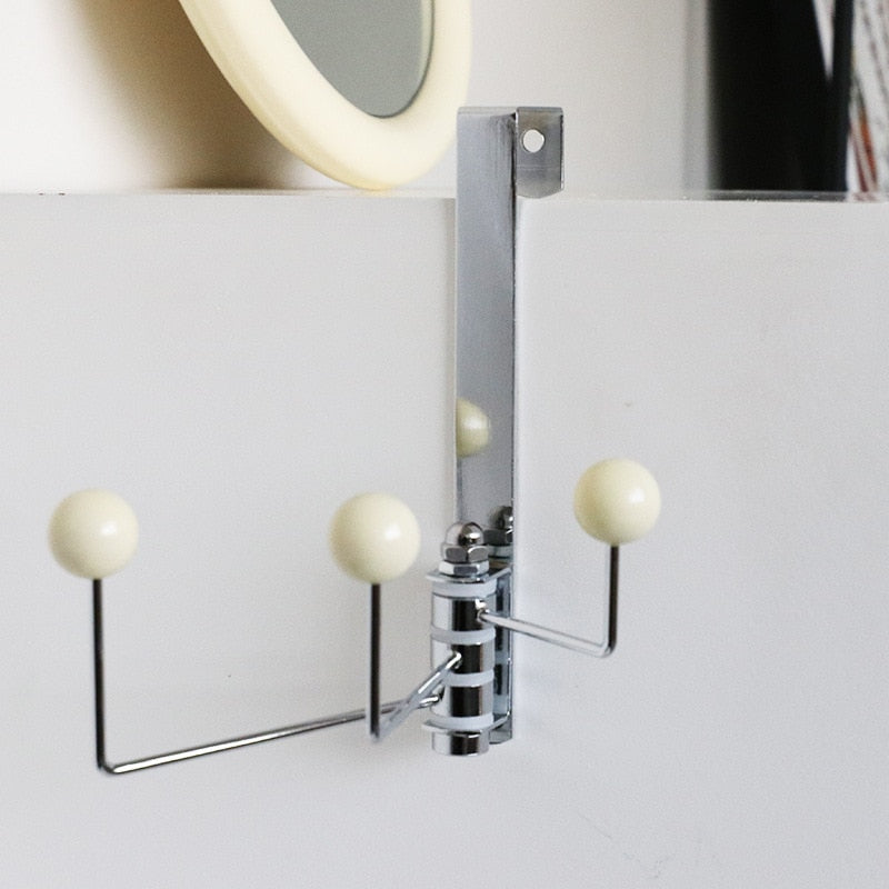 Eames Style Dot Wall Hooks - Chrome Finish Metal and Plastic