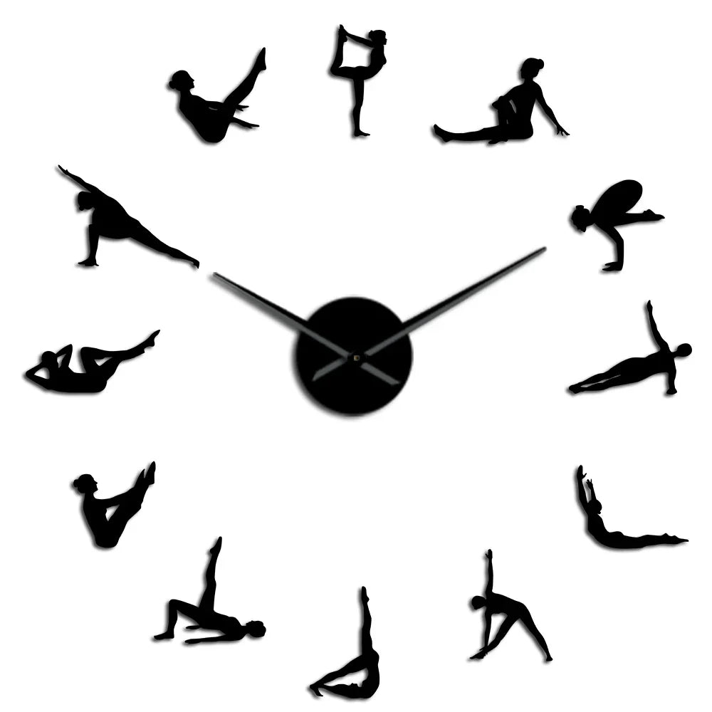 DIY Pilates Wall Clock with Acrylic Hands
