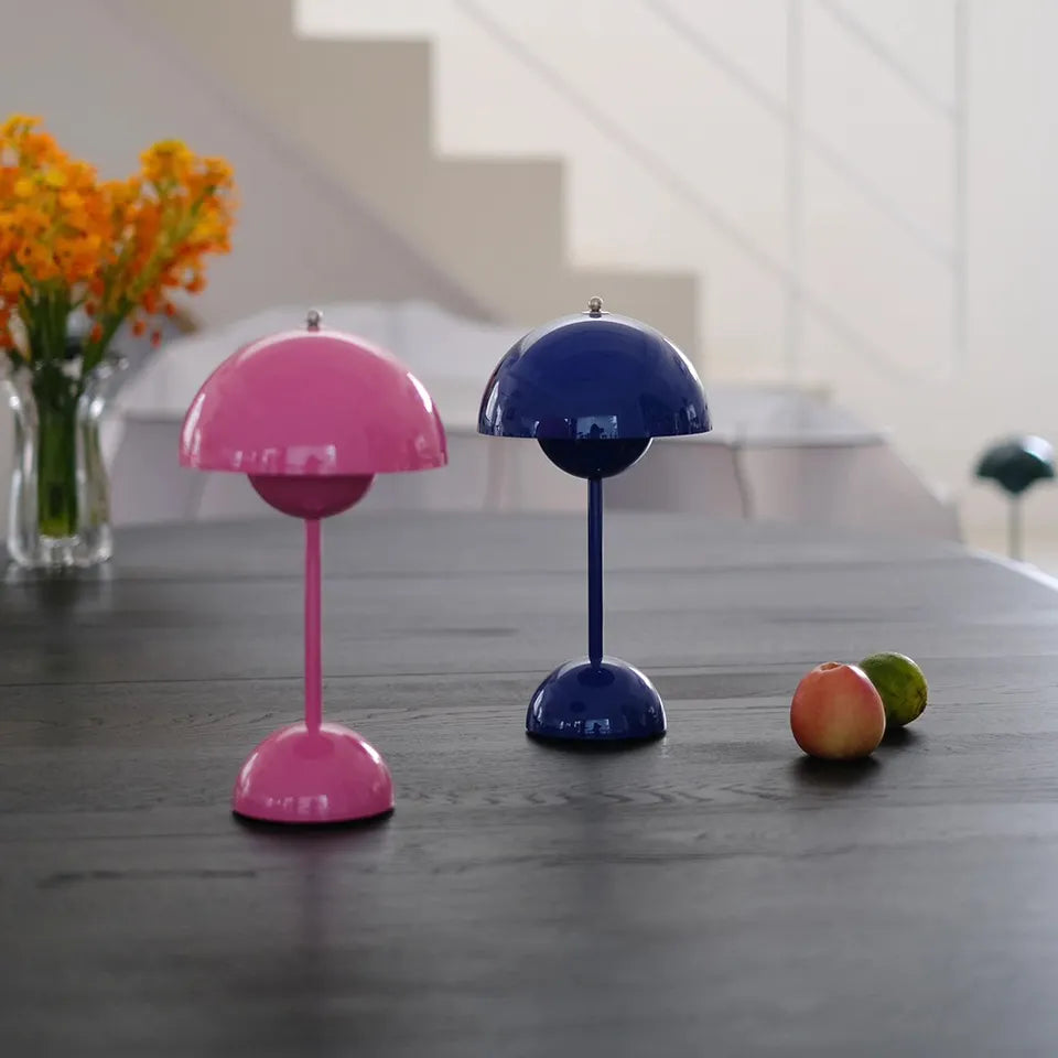 Cordless Modern Mushroom Table Lamp with Eco-Friendly LED