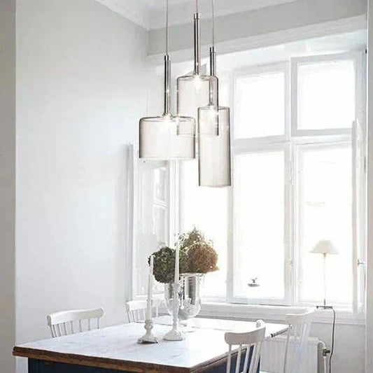 Glass Pendant Light for Dining Table - Modern Chic Design
