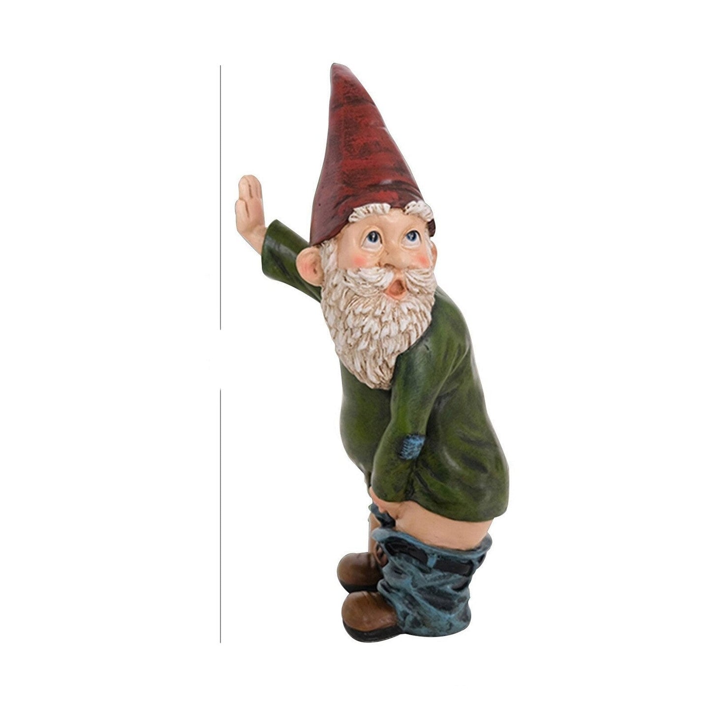 Surfboard Garden Gnome Statue - Playful Outdoor Decor