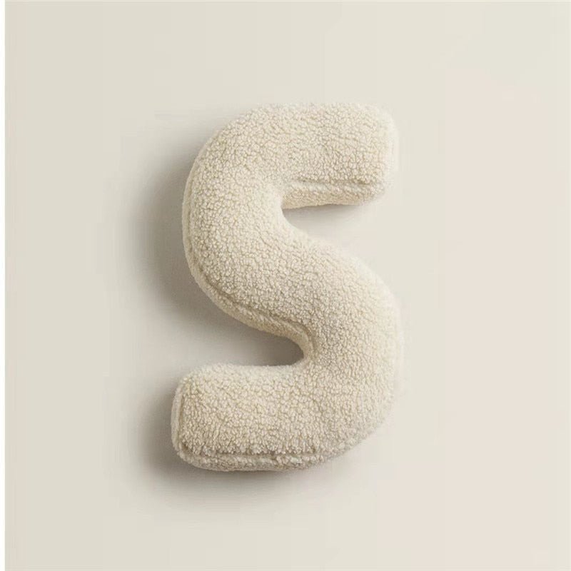 Soft Plush Letter Pillow for Kids - Customizable Decorative Accent