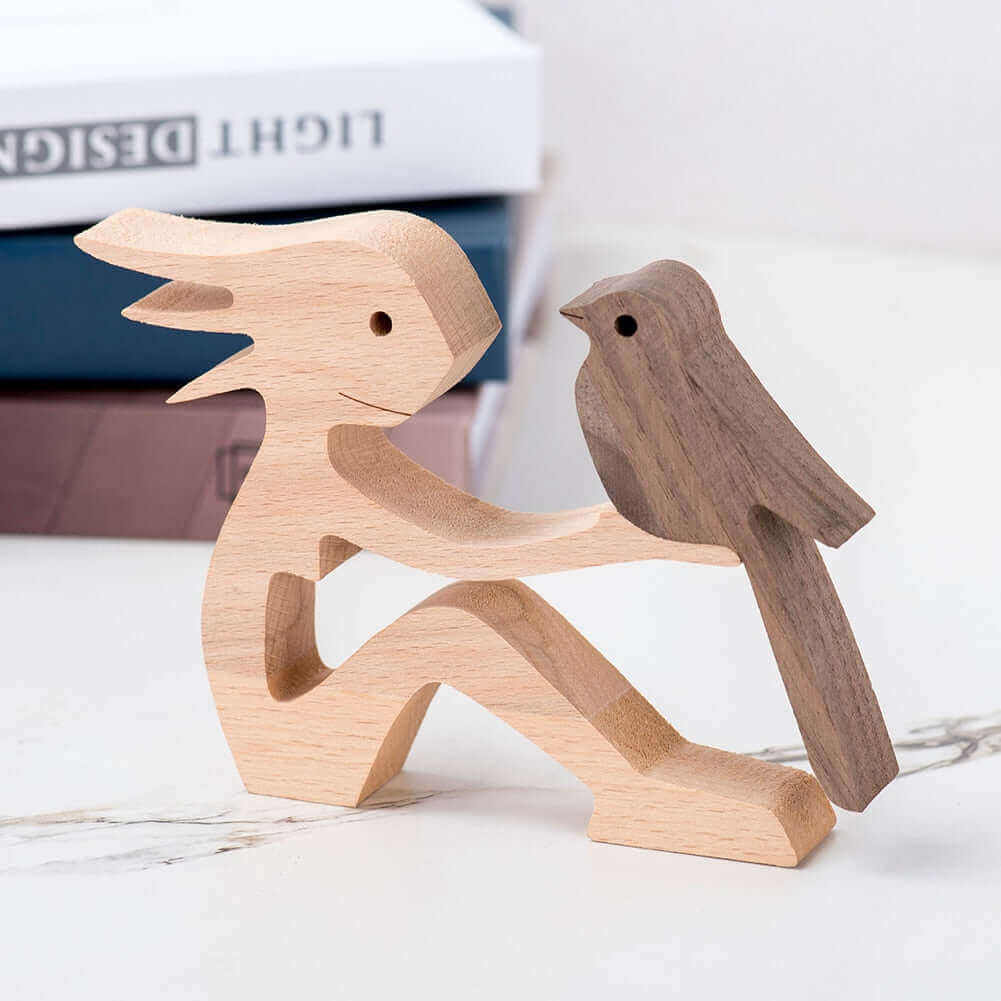 Danish Hand-Carved Wooden Animal Ornaments