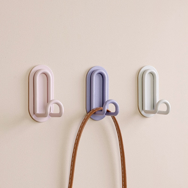 Drill-Free Pastel Wrought Iron Hooks