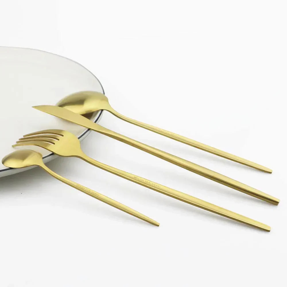 Stainless Steel Cutlery Set for 6 - Elegant Dining Utensils