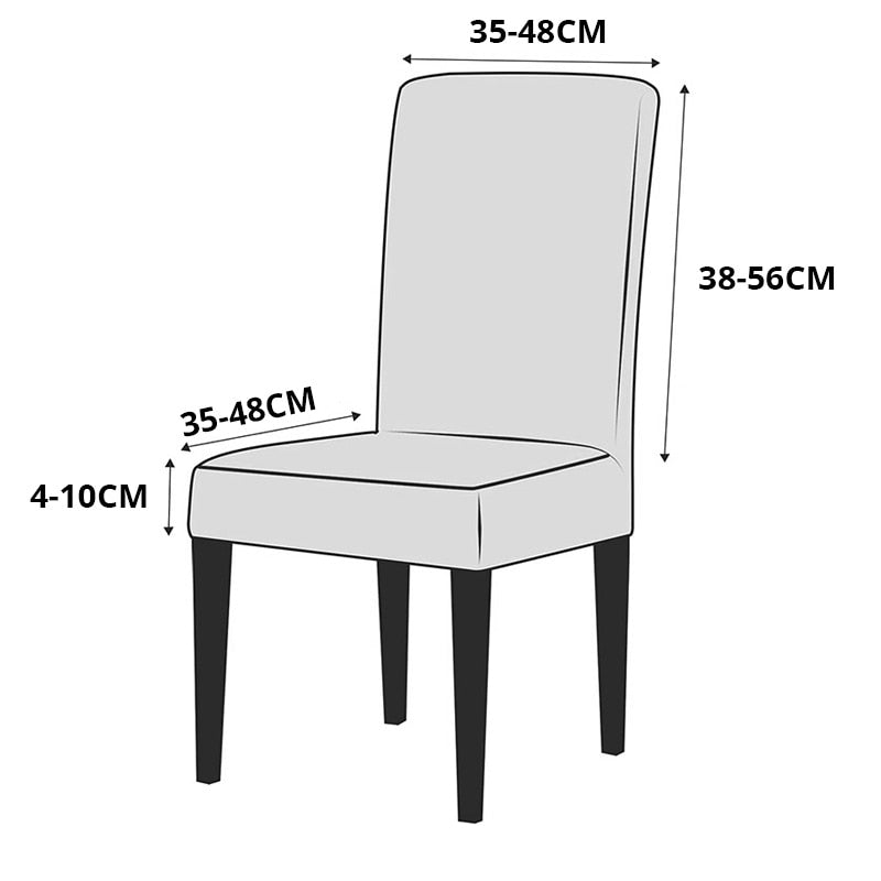 Stretchable Elegant Chair Covers - 2 Piece Set