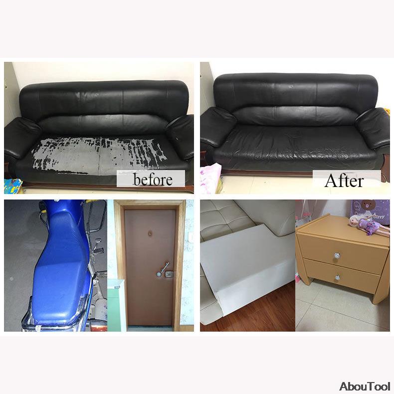 Self-Adhesive Leather Repair Patch Kit for Synthetic Surfaces