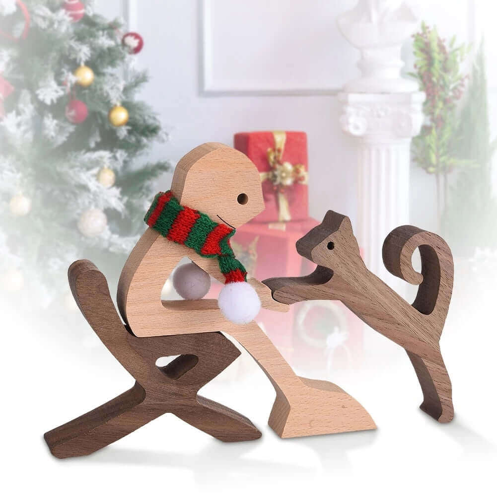 Danish Hand-Carved Wooden Animal Ornaments