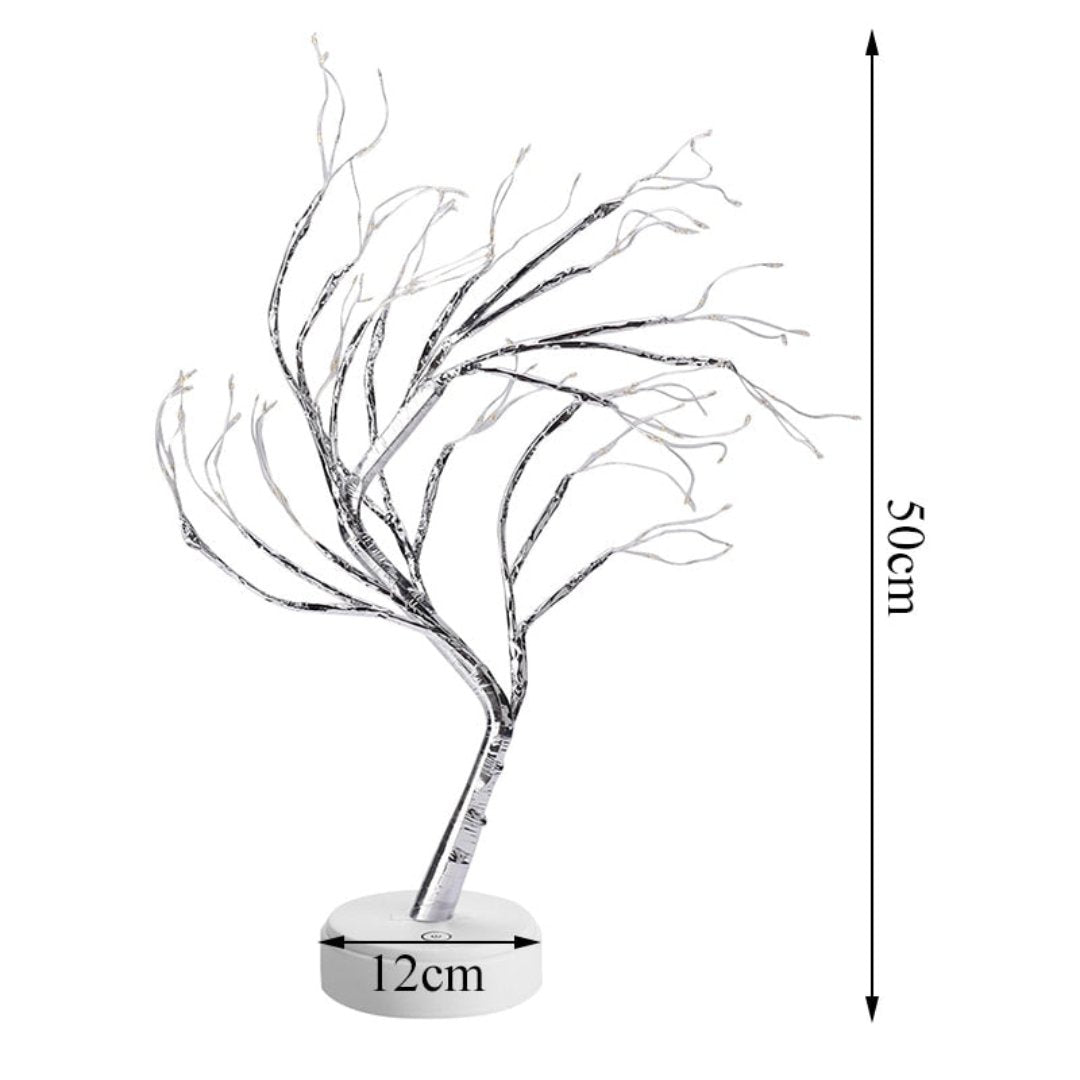 Bonsai Table Lamp with Adjustable Branches - Child-Safe Warm LED Lighting