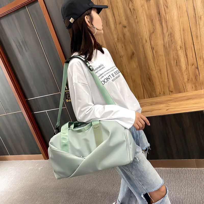 Lightweight Nylon Sports Bag - Versatile Handbag and Travel Tote