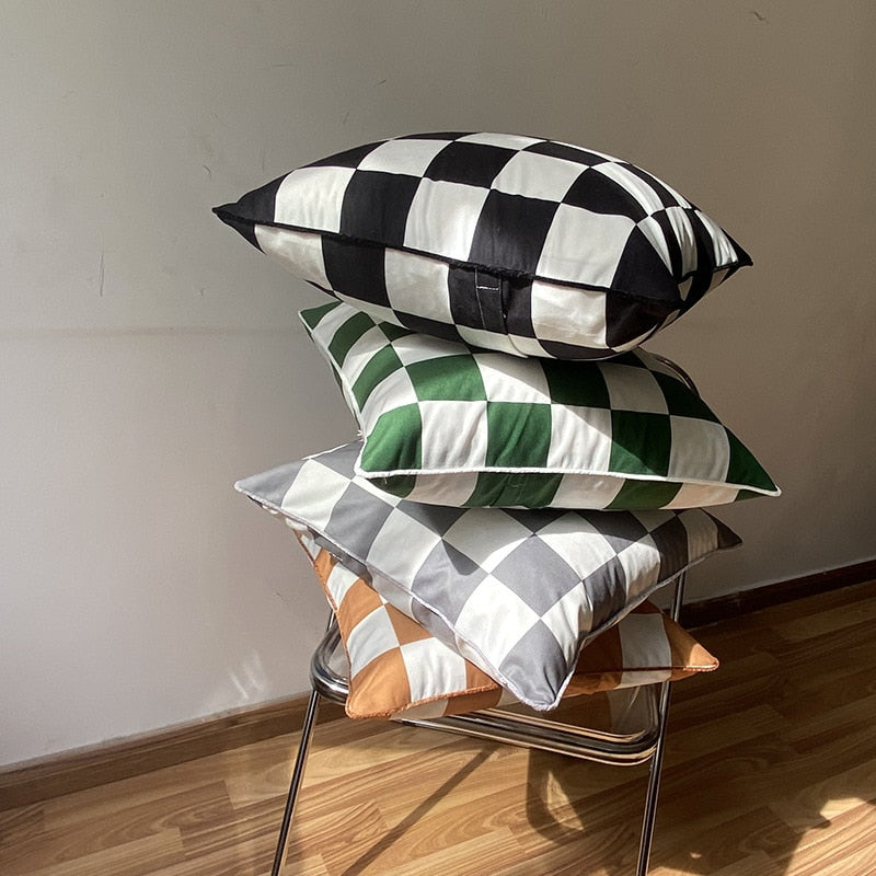 Checkerboard Pillowcase 18x18 Inches