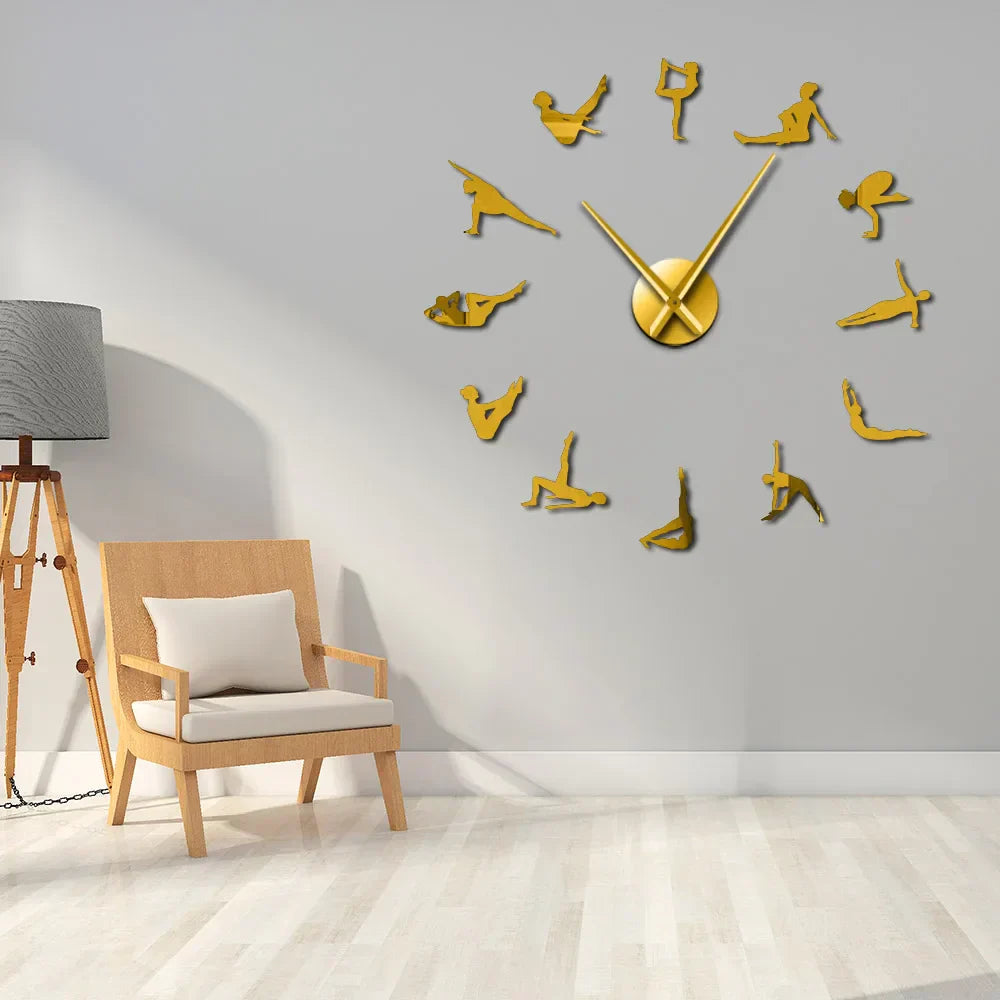 DIY Pilates Wall Clock with Acrylic Hands