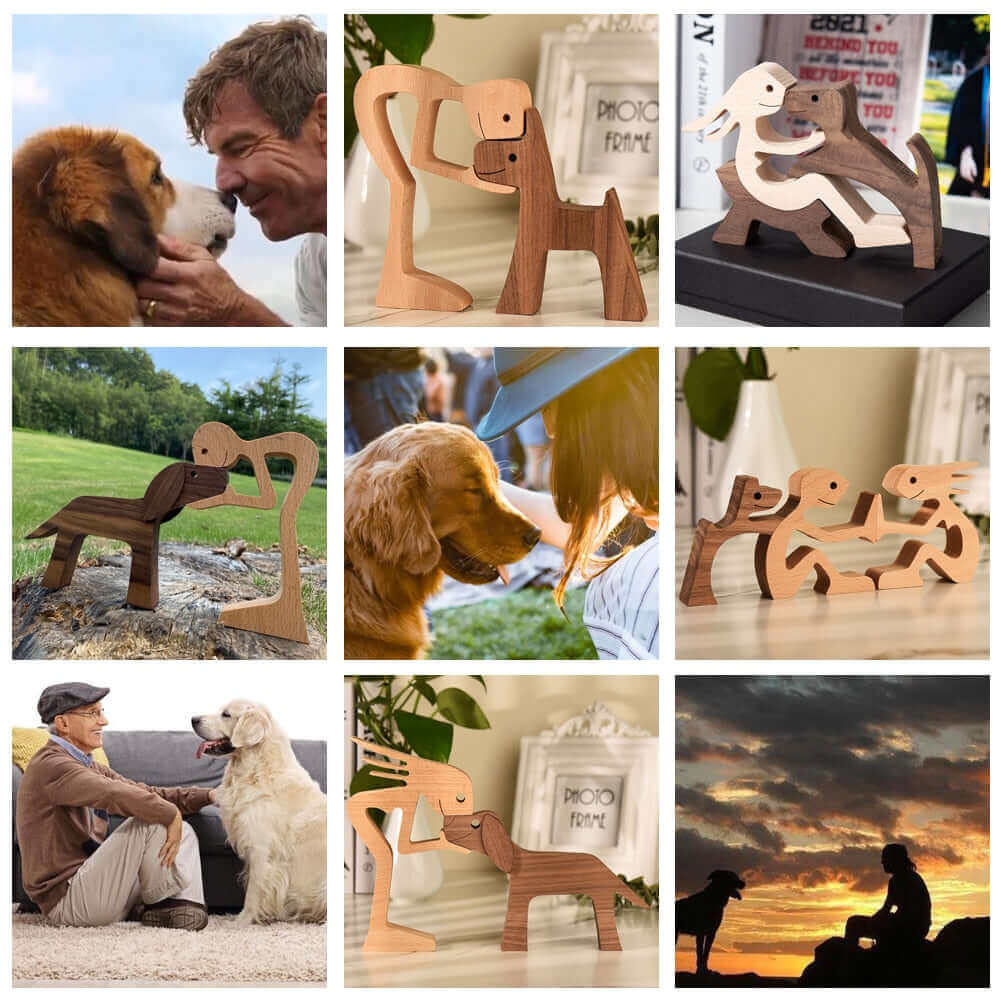Danish Hand-Carved Wooden Animal Ornaments