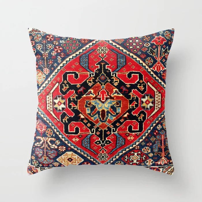 Moroccan Style Boho Cushion Cover with Concealed Zipper