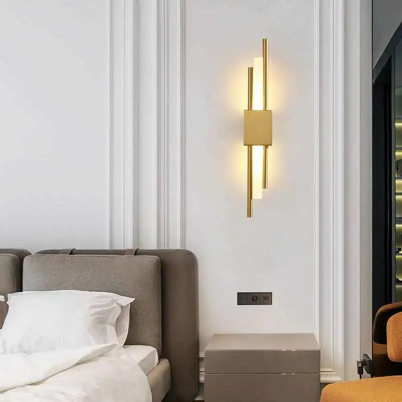 Dual-Headed Modern LED Wall Lamp with Adjustable Color Temperature