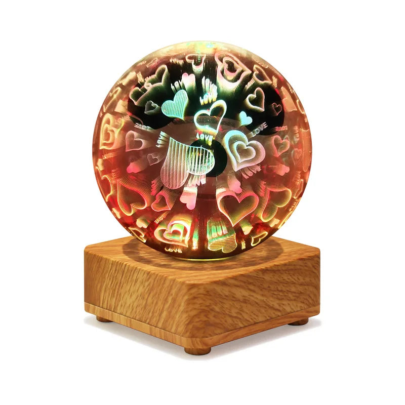 Colorful 3D Starry Sky Night Light USB Table Lamp