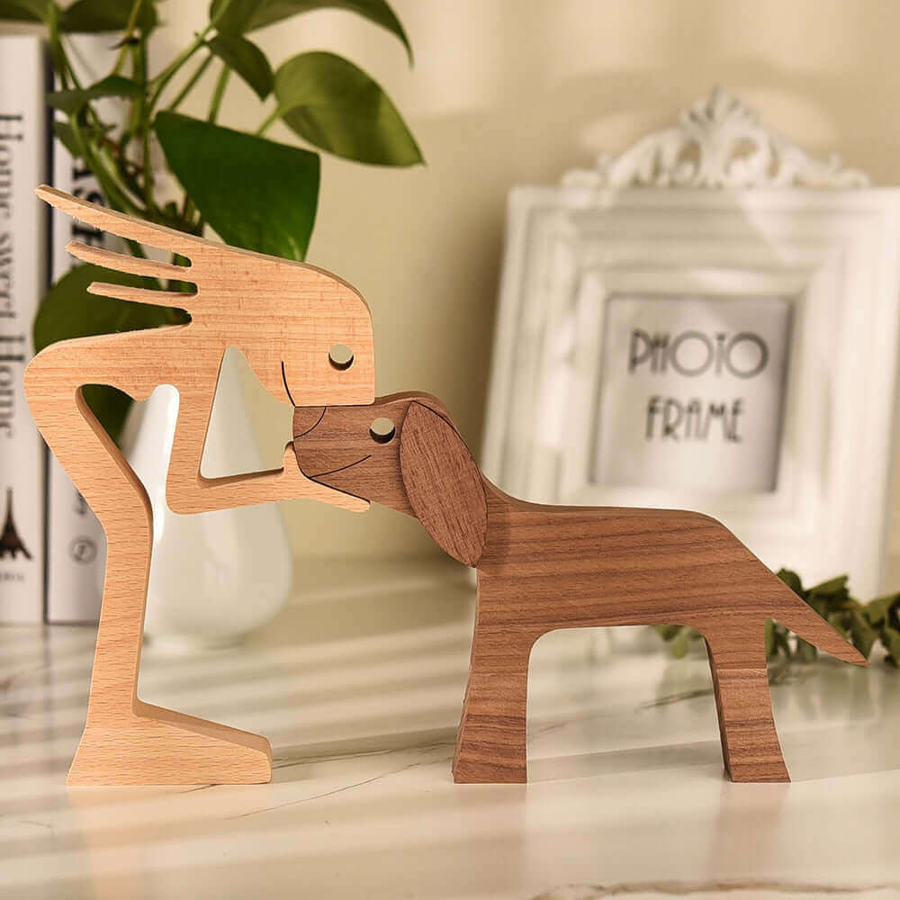 Danish Wooden Animal Ornaments - Hand-Carved Pet Decor