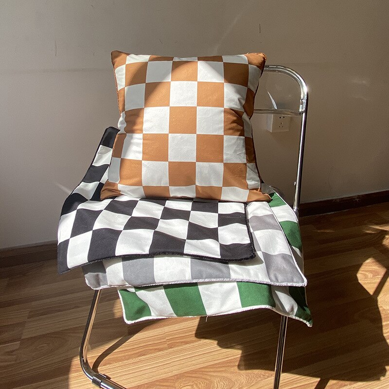 Checkerboard Pillowcase 18x18 Inch