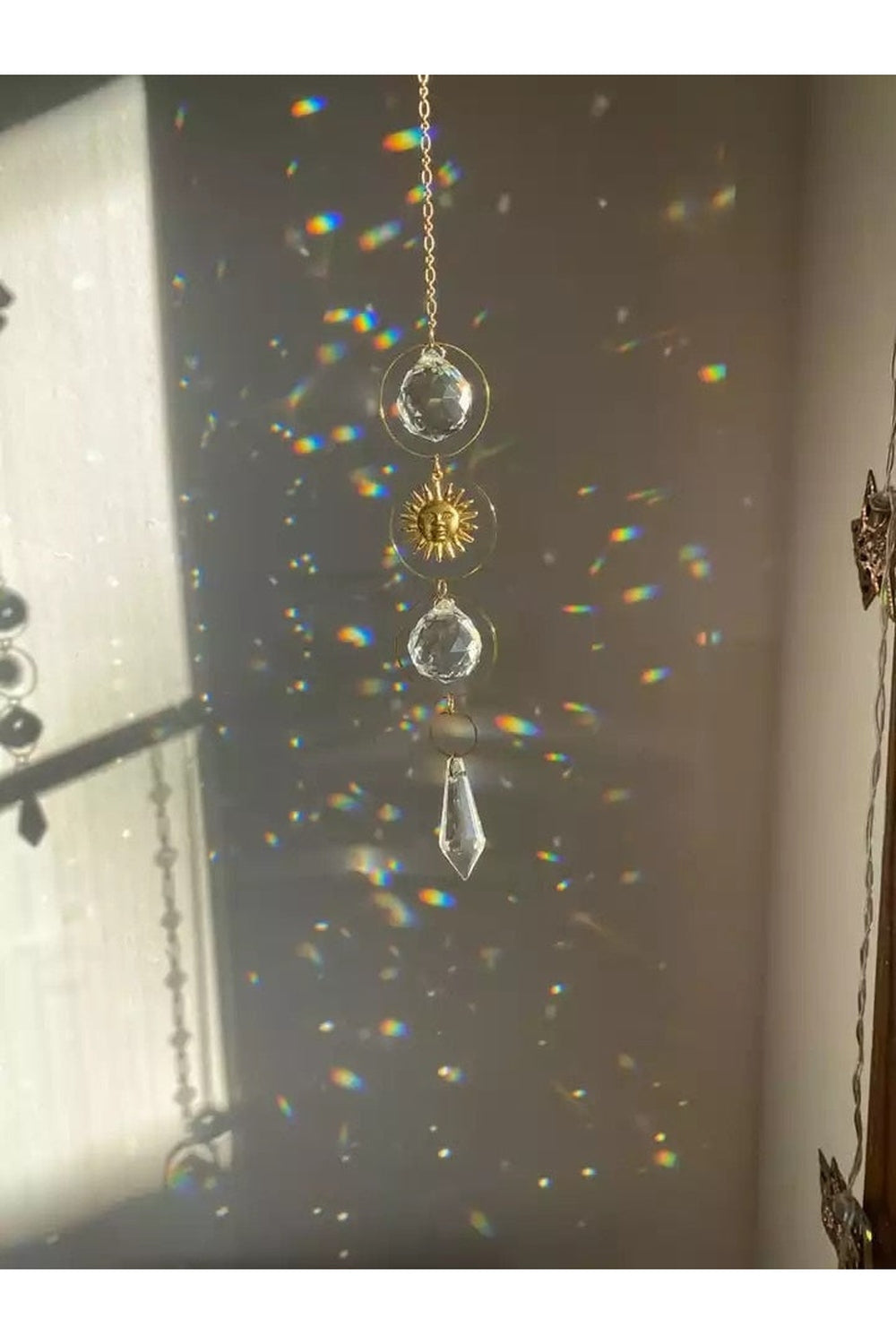 Steel Sun Suncatcher - 13 Inch Sol Invictus Design