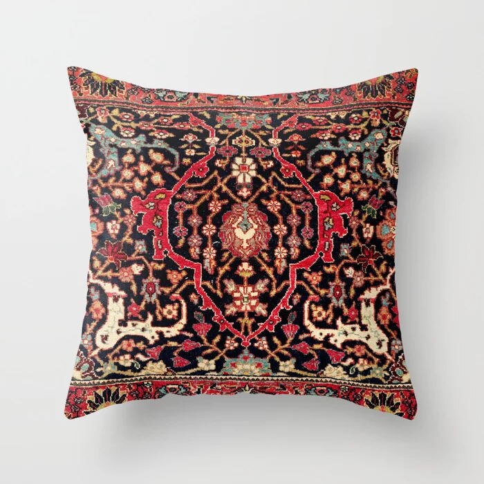 Moroccan Style Boho Cushion Cover with Concealed Zipper