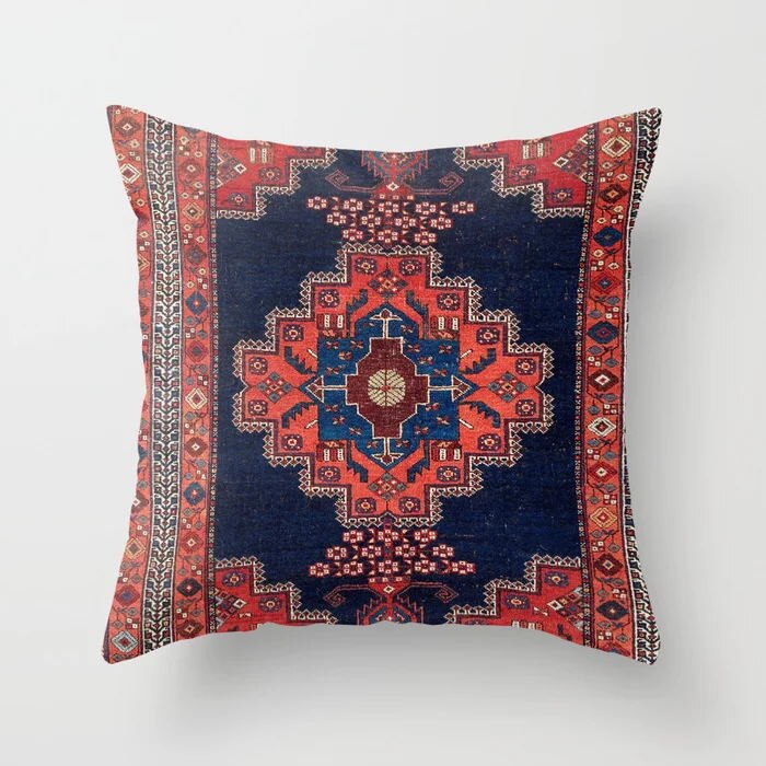Moroccan Style Boho Cushion Cover with Concealed Zipper