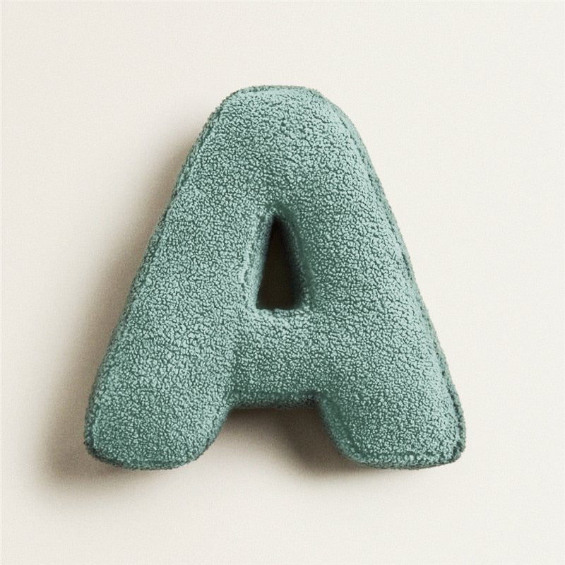 Soft Plush Letter Pillow for Kids - Customizable Decorative Accent