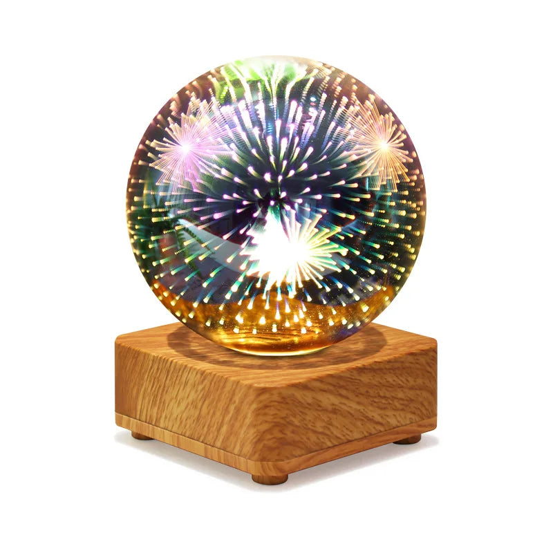 Colorful 3D Starry Sky Night Light USB Table Lamp