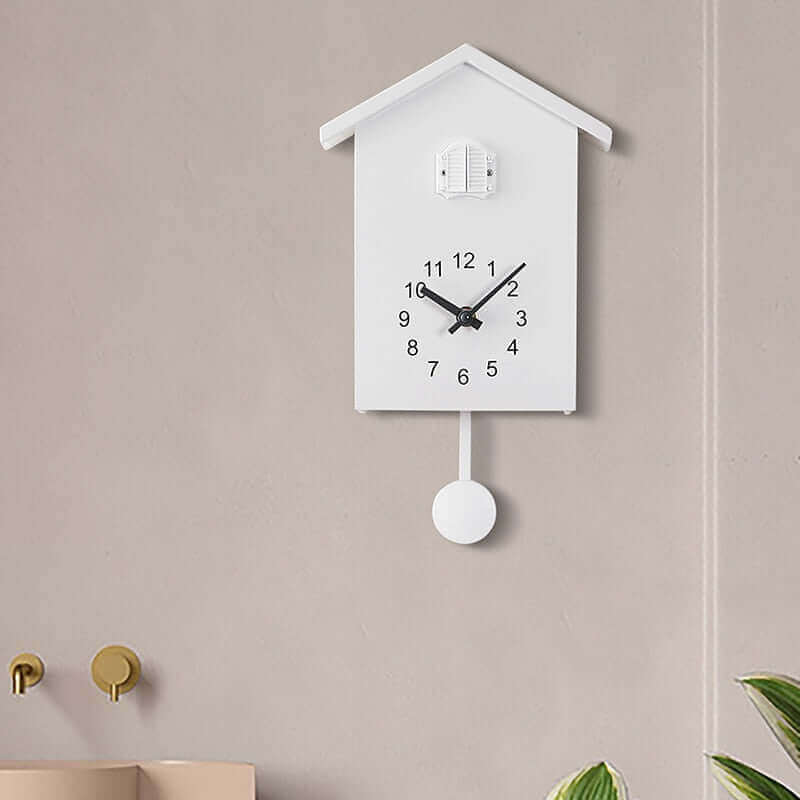 Modern Colorful Cuckoo Clock with Whimsical Bird Mechanism