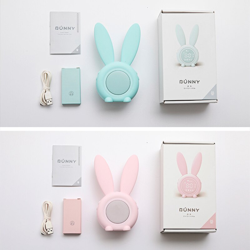 Bunny Sleep Trainer Night Light Alarm Clock for Kids
