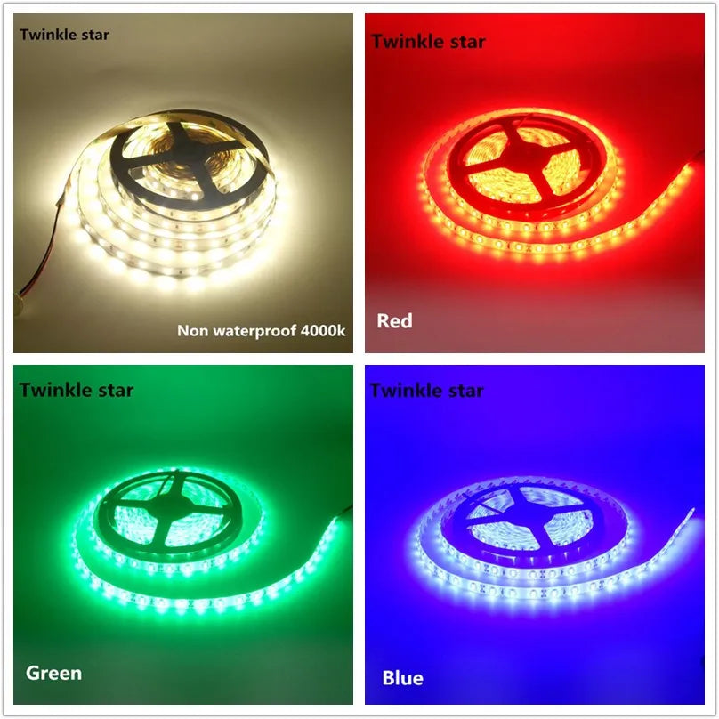 Waterproof 16.4ft LED Strip Light in Warm and Cool White