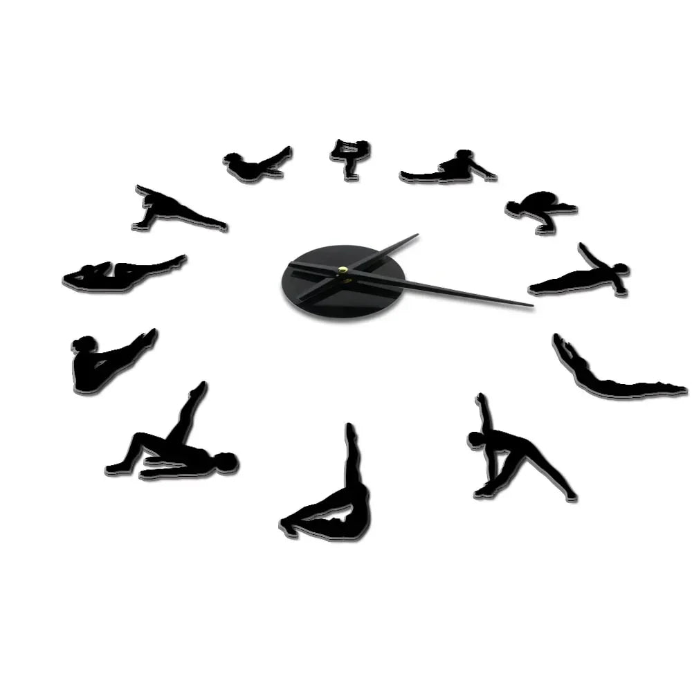 DIY Pilates Wall Clock with Acrylic Hands