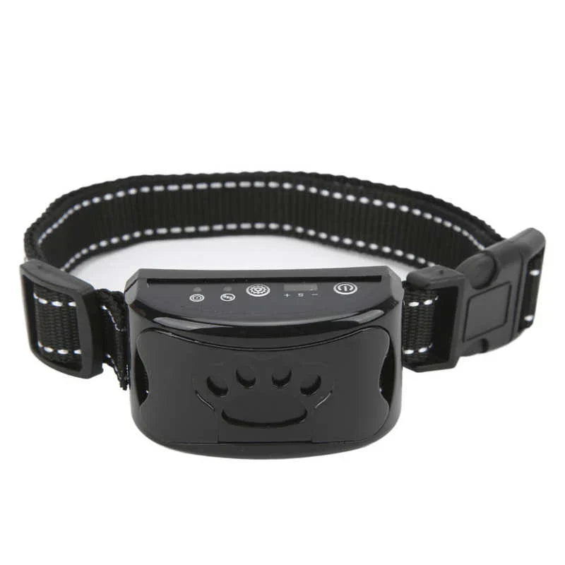No-Shock Adjustable Anti-Bark Dog Collar with Sound and Vibration