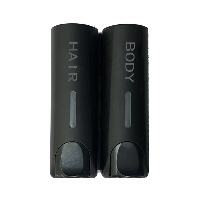 Wall-Mounted Shampoo and Conditioner Dispenser Set