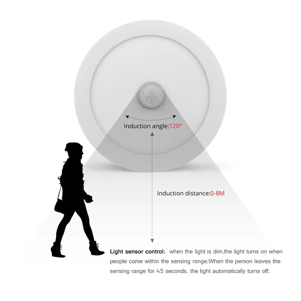 Motion Sensor LED Ceiling Lights - Aluminum Recessed Lighting