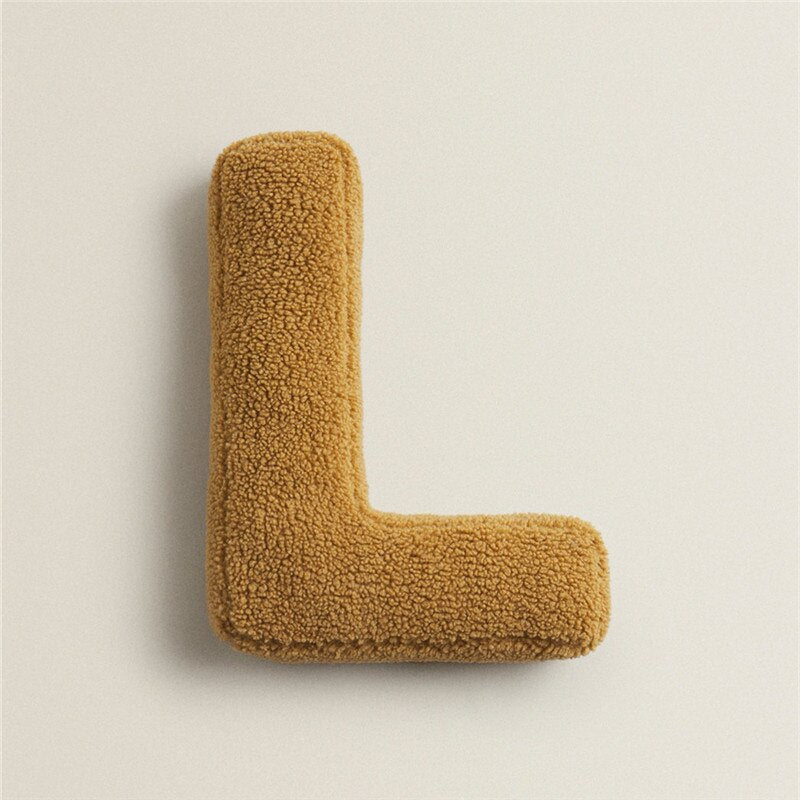 Soft Plush Letter Pillow for Kids - Customizable Decorative Cushion