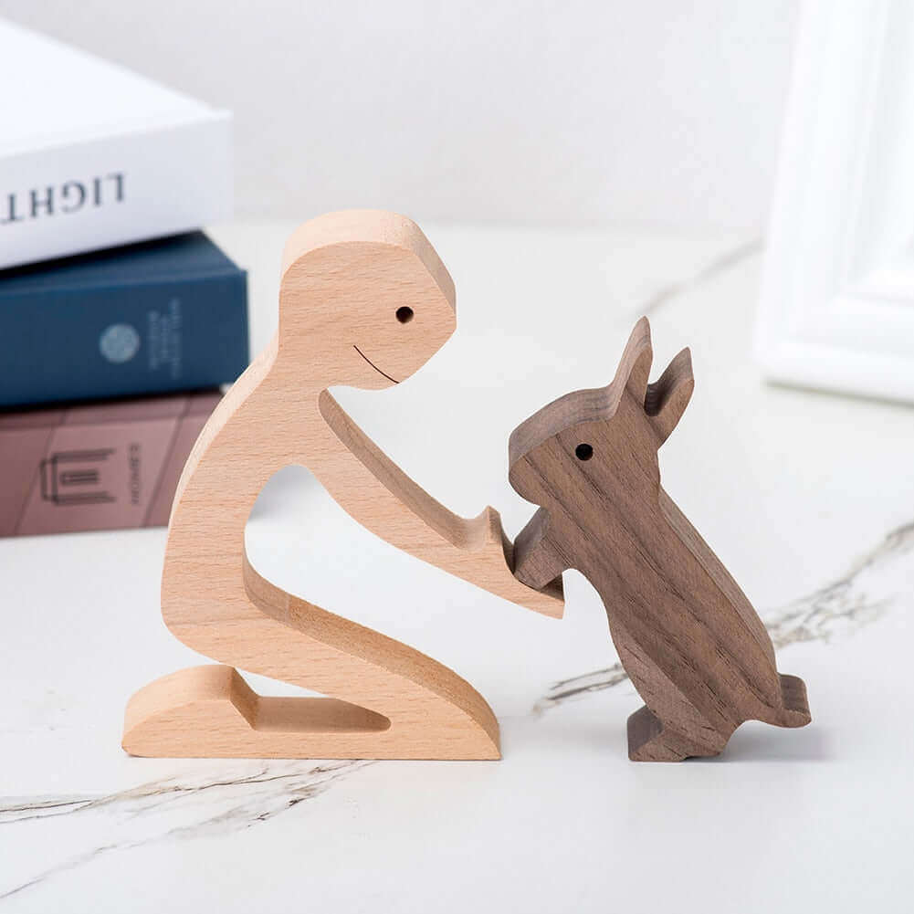 Danish Hand-Carved Wooden Animal Ornaments