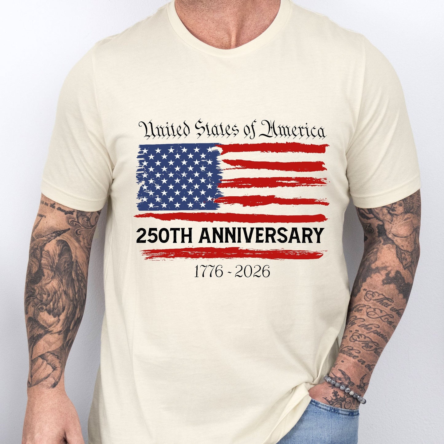 Patriotic Unisex T-Shirt for America's 250th Anniversary