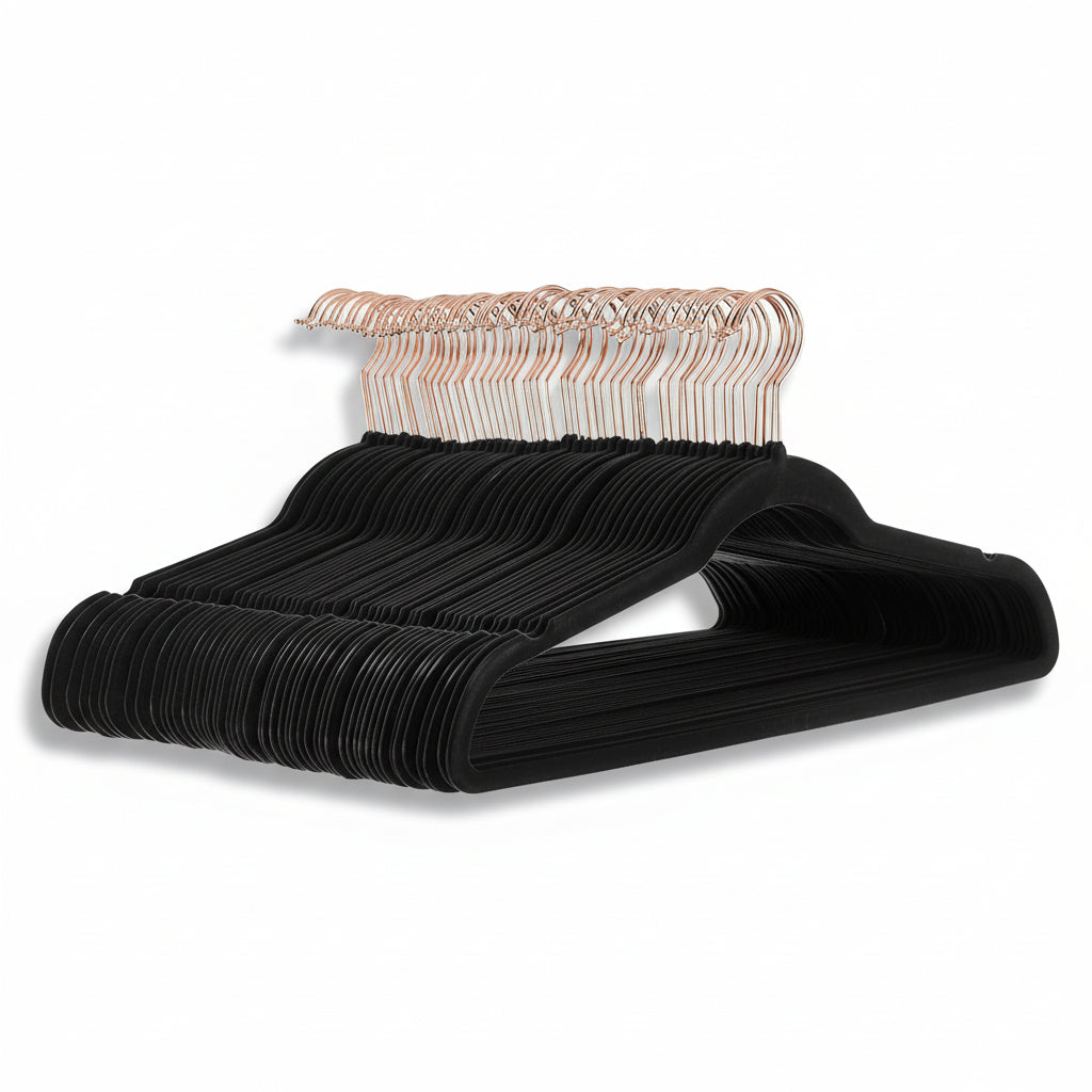 Velvet Non-Slip Slim Clothes Hangers - Space-Saving Organizer