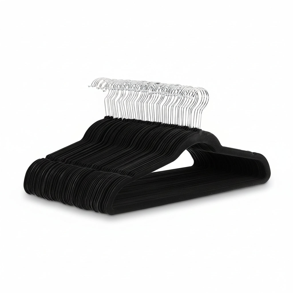 Velvet Non-Slip Slim Clothes Hangers - Space-Saving Organizer