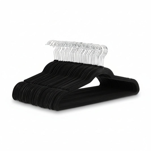 Velvet Non-Slip Slim Clothes Hangers - Space-Saving Organizer
