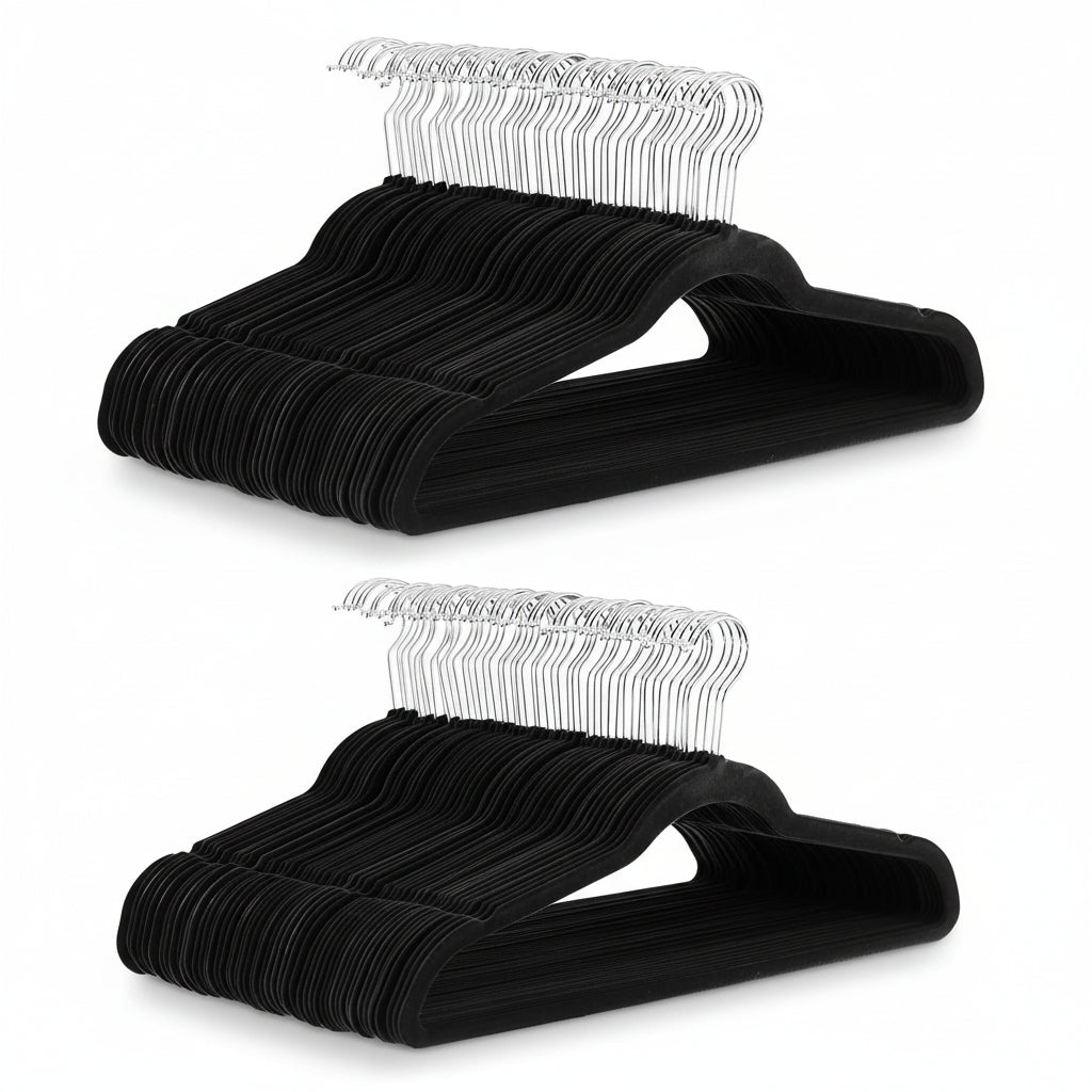 Velvet Non-Slip Slim Clothes Hangers - Space-Saving Organizer