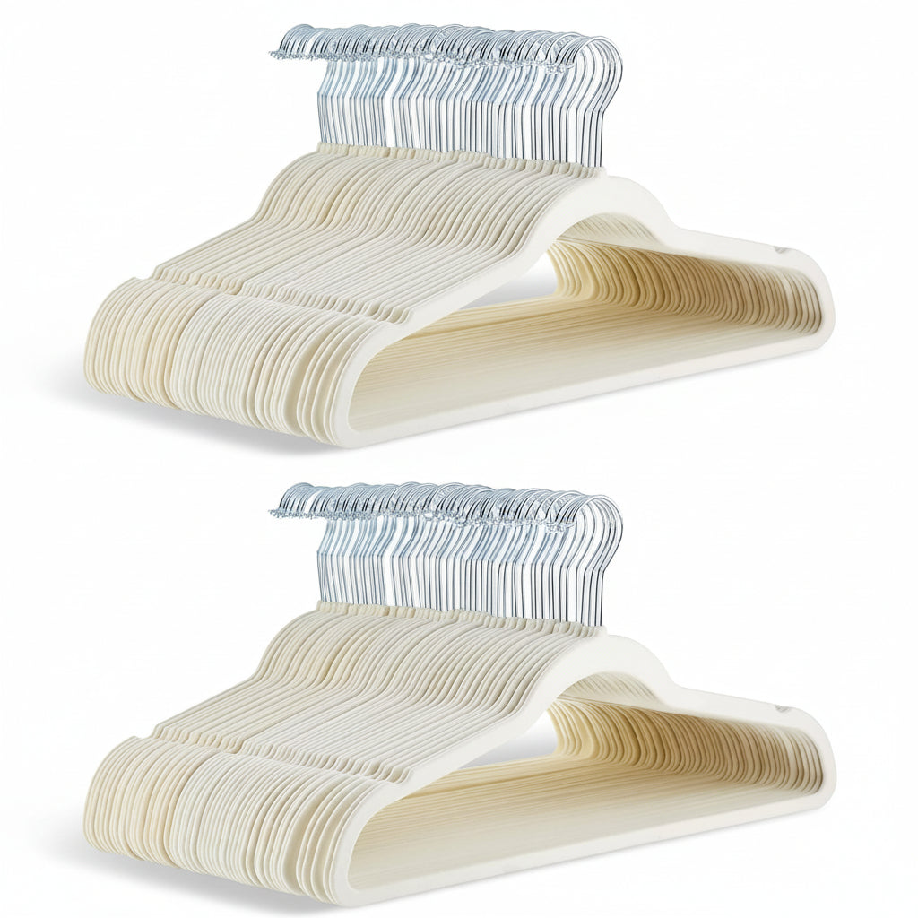 Velvet Non-Slip Slim Clothes Hangers - Space-Saving Organizer