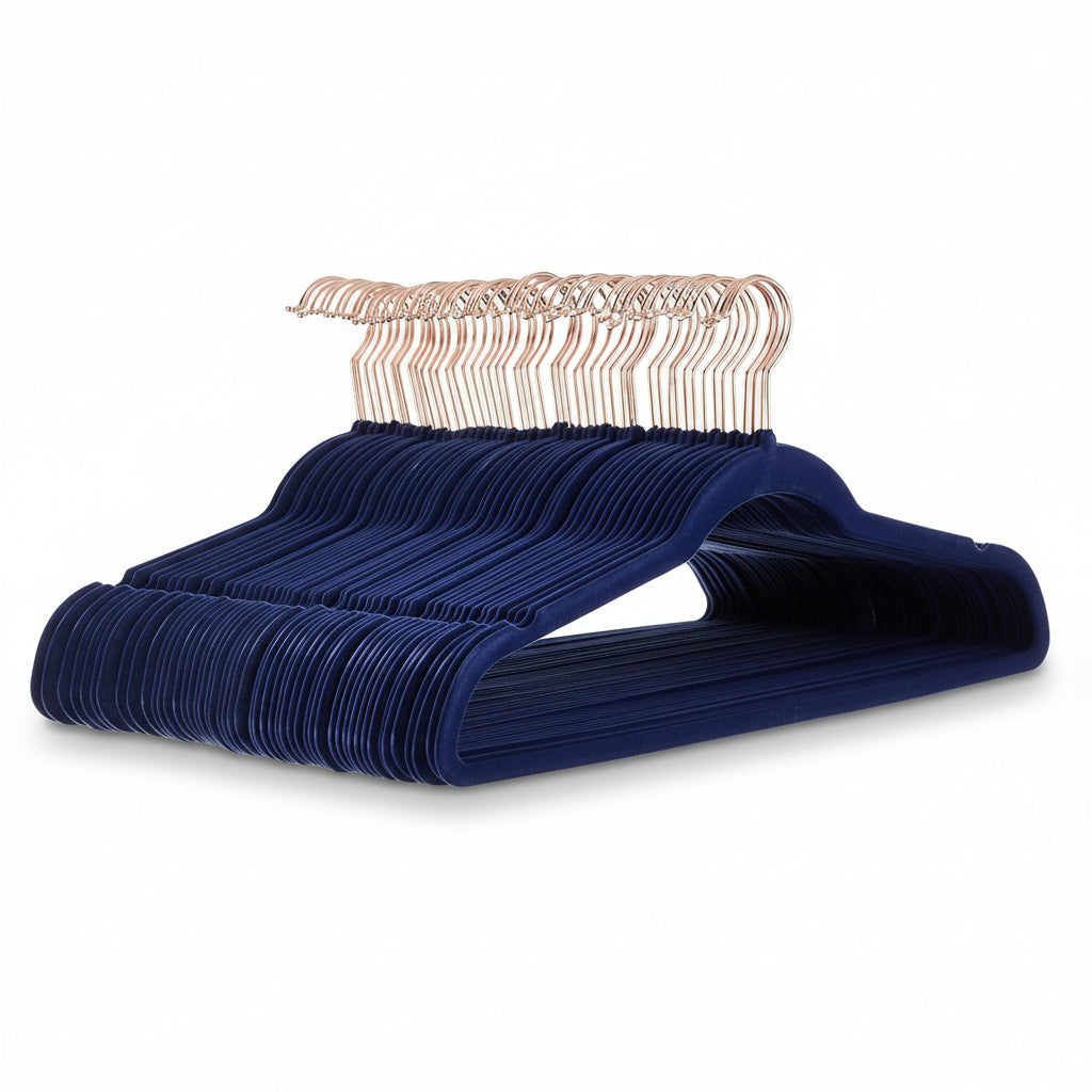 Velvet Non-Slip Slim Clothes Hangers - Space-Saving Organizer