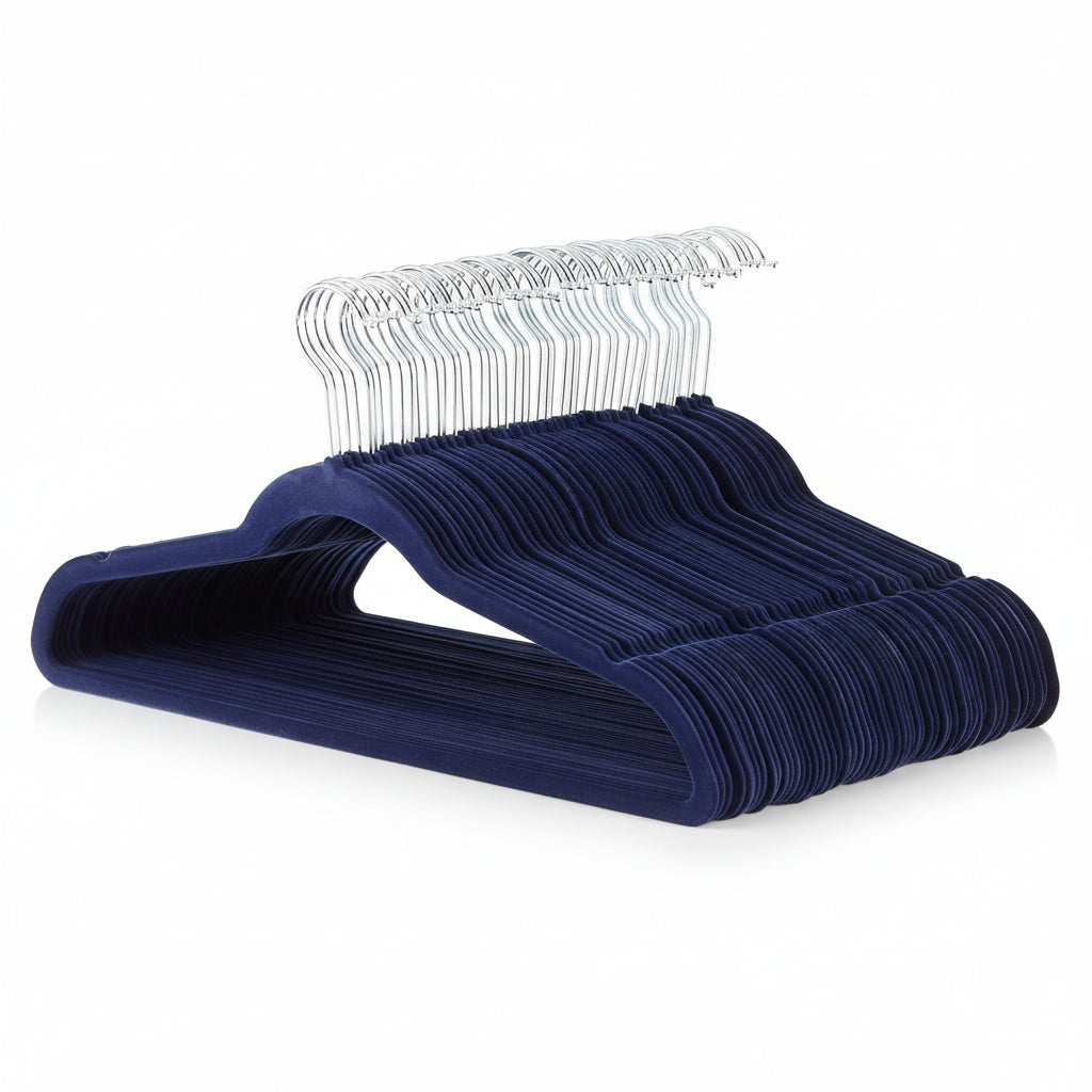 Velvet Non-Slip Slim Clothes Hangers - Space-Saving Organizer