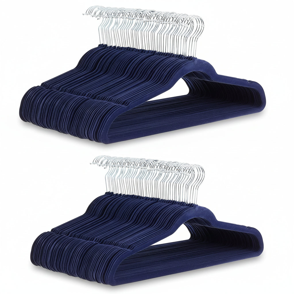 Velvet Non-Slip Slim Clothes Hangers - Space-Saving Organizer