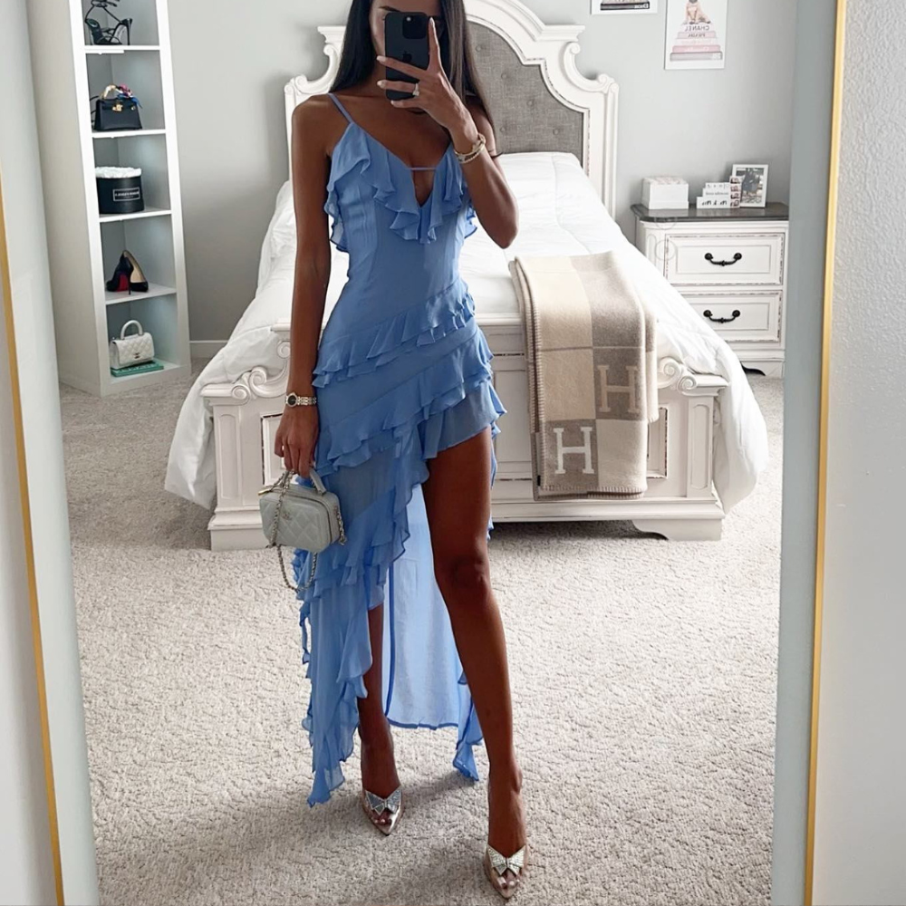 Lyra - Ethereal Ruffle Dress