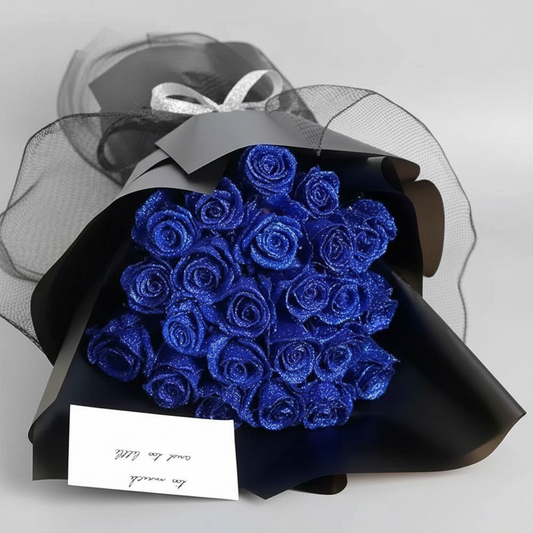 Handcrafted Glitter Rose - Timeless Symbol of Love